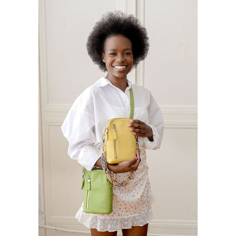 Jolene Vegan Leather Crossbody Phone Bag – Travel Light at The Lazy Daisy