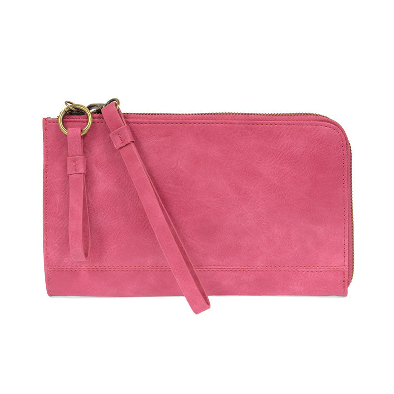 Joy Susan Karina Convertible Wristlet & Wallet Vivid Pink