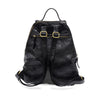 Maggie Modern Backpack in distressed vegan leather with adjustable straps.