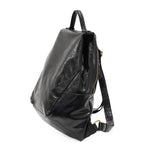 Maggie Modern Backpack in distressed vegan leather with adjustable straps.