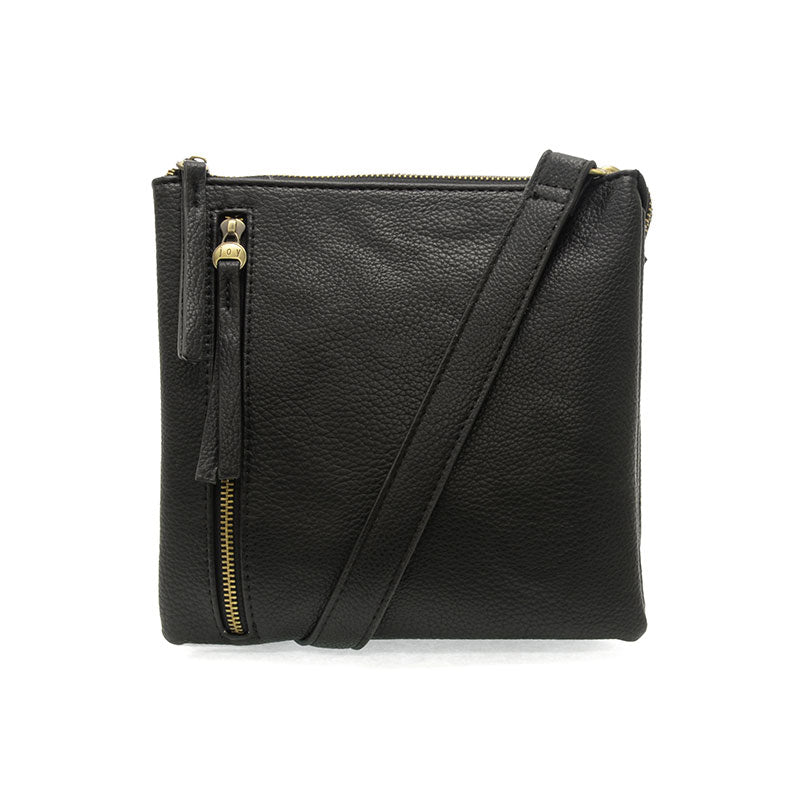 Joy Susan Dawn Multi Pocket Compact Crossbody Bag Black