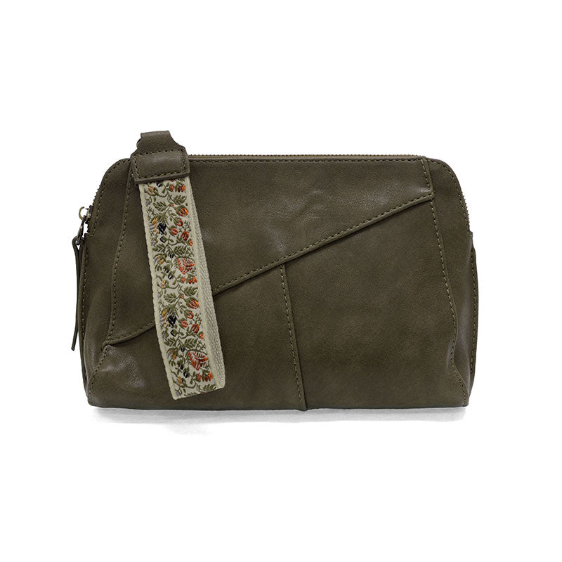 Gigi Crossbody with Woven Wristlet Strap