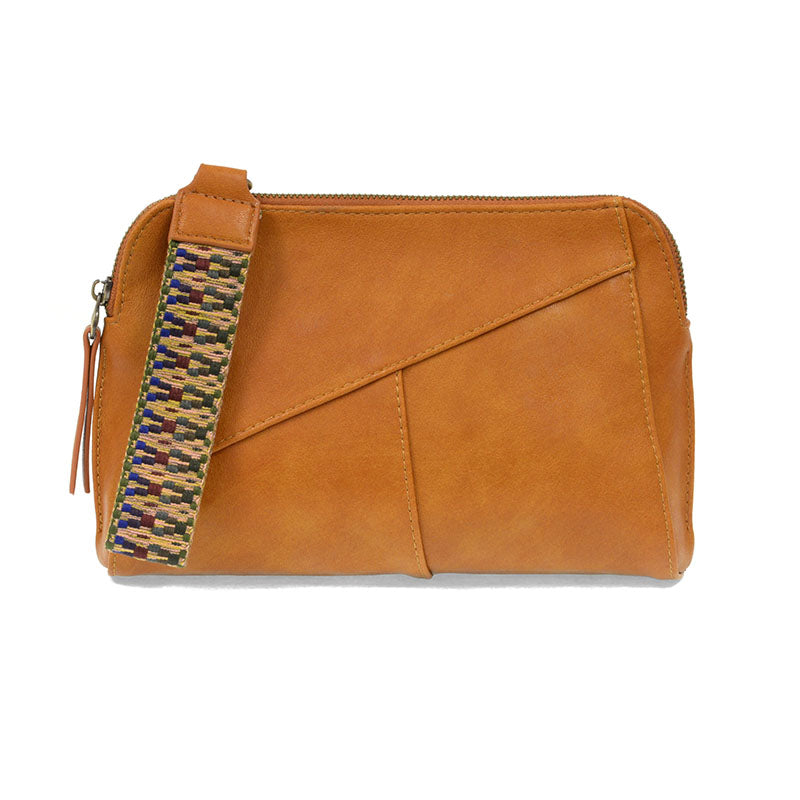 Joy Susan Gigi Crossbody with Woven Wristlet Strap Honey 