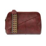 Joy Susan Gigi Crossbody with Woven Wristlet Strap Sangria