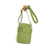 Jolene Vegan Leather Crossbody Phone Bag – Travel Light at The Lazy Daisy in Lime