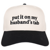 Put It On My Husband's Tab Two-Toned Vintage Hat