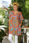 Kikisol Delic Dress With Tassels in colorful retro print
