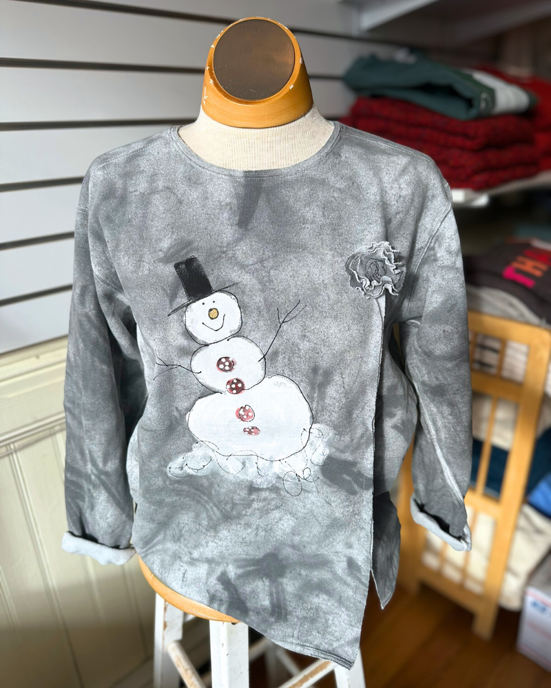 Rose The Snowman Tie Dye Pullover