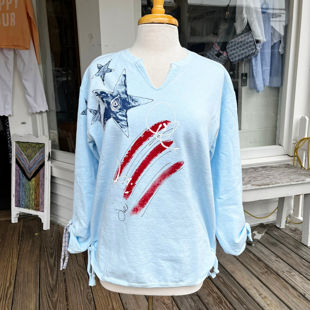 Kunky Flag Tie Pullover