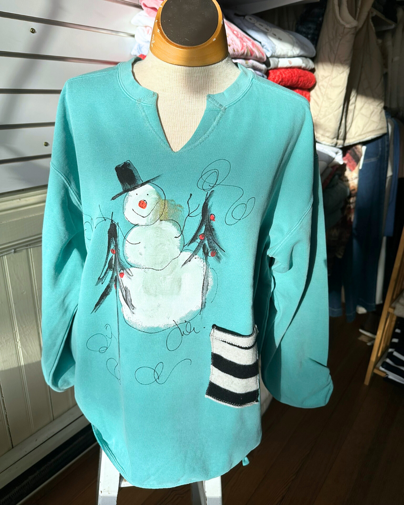 Winter Wonderland Snowman Pullover