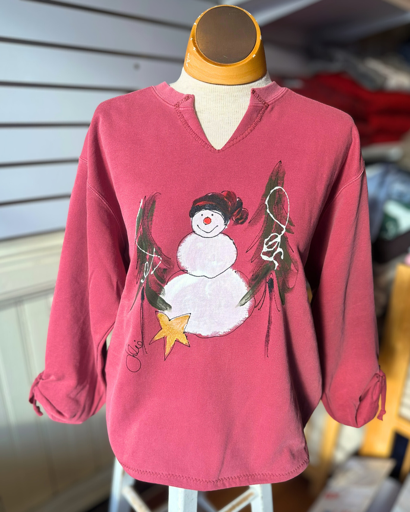 Winter Wonderland Snowman Pullover
