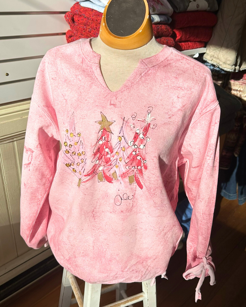 Sweet Trees Tie Pullover