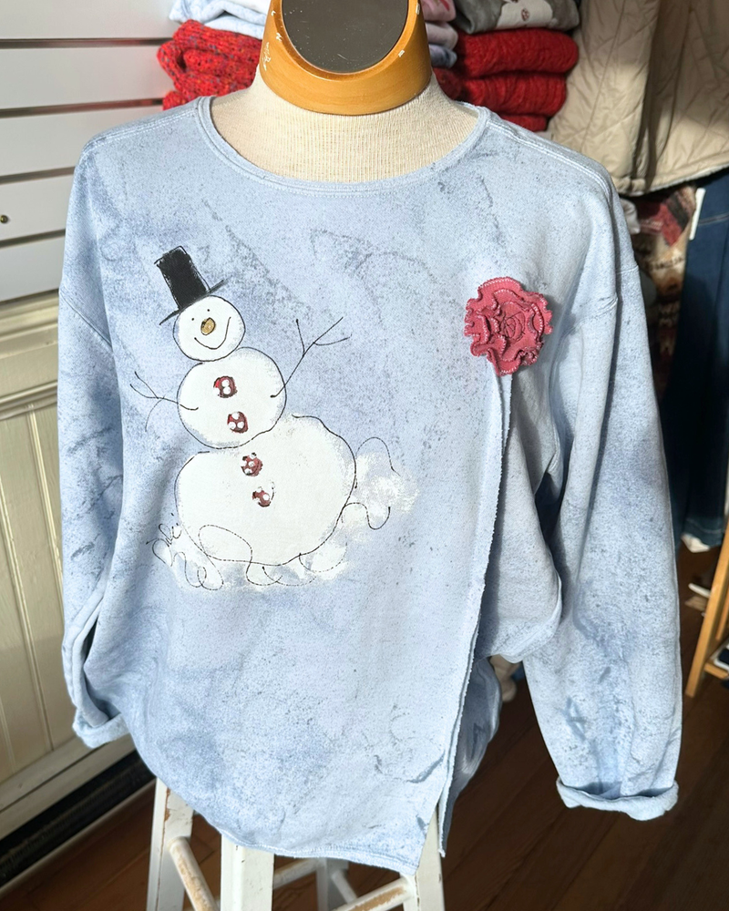Rose The Snowman Tie Dye Pullover