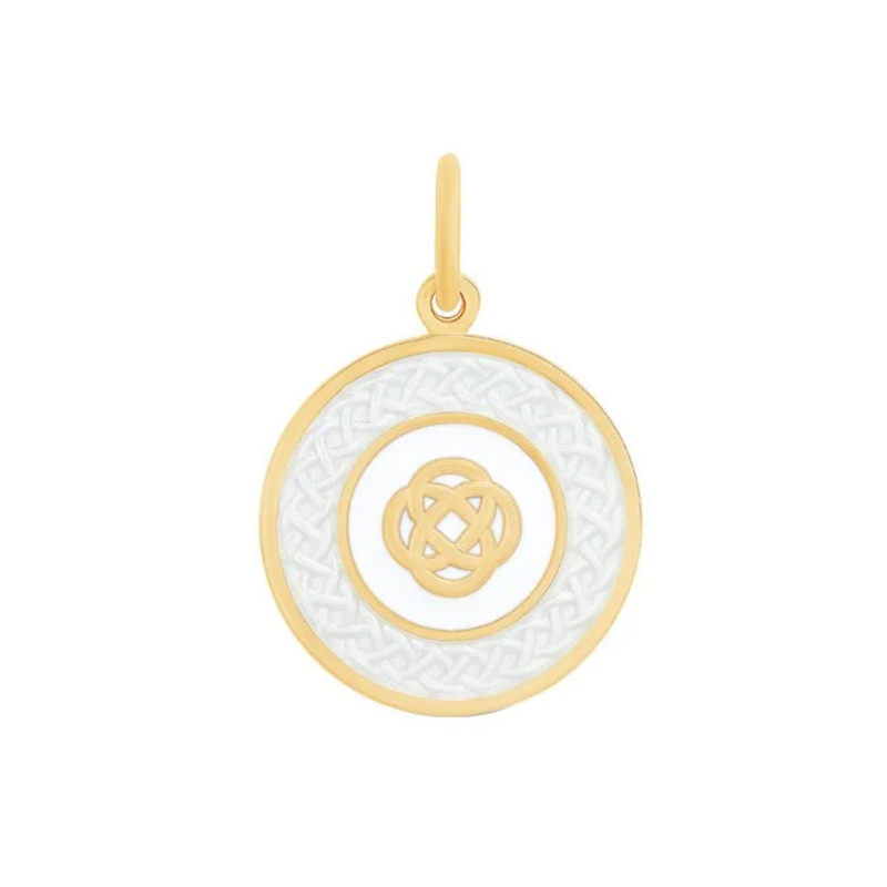 Family Knot All Gold Pendant