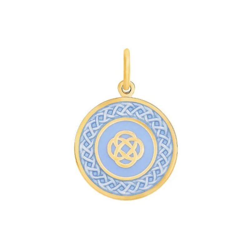 Family Knot All Gold Pendant