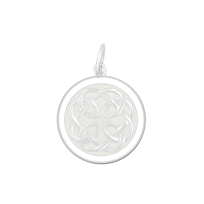 LOLA® Father & Daughter Silver Pendant Alpine White