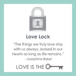 Love Lock Gold Pendant