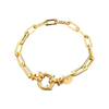 Oval Single Wrap Bracelet Gold