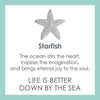 LOLA® Starfish Gold Pendant: The ocean stirs the heart, inspires the imagination, and brings eternal joy to the soul. LIFE IS BETTER DOWN BY THE SEA.