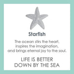 LOLA® Starfish Gold Pendant: The ocean stirs the heart, inspires the imagination, and brings eternal joy to the soul. LIFE IS BETTER DOWN BY THE SEA.