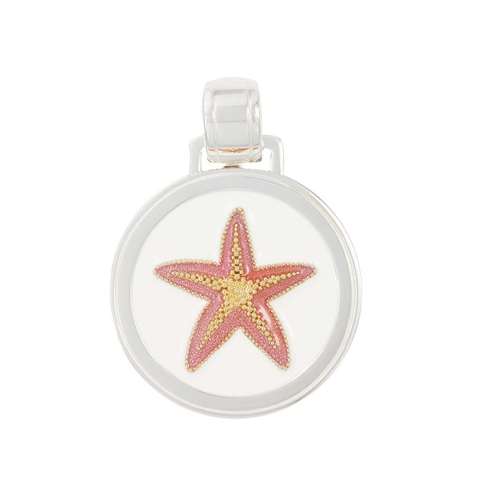 LOLA® Starfish Gold Pendant Flamingo Pink