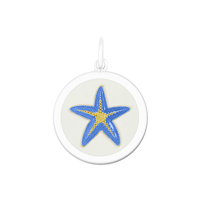 LOLA® Starfish Gold Pendant Periwinkle