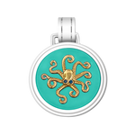 LOLA® Octopus Gold Pendant Seafoam Large