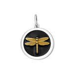 LOLA® Dragonfly Gold Pendant Black