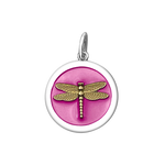 LOLA® Dragonfly Gold Pendant Vintage Pink