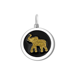 LOLA® Elephant Gold Pendant Black