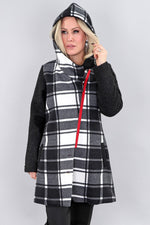 Plaid Zipper Coat