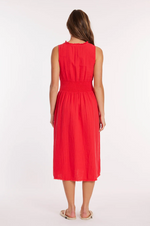 Smocked Waist Midi Tank Dress