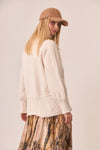Knit & Quilted Turtle Neck Sweater