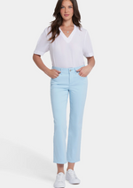 Front view of slimming NYDJ jeans featuring Lift Tuck® Technology