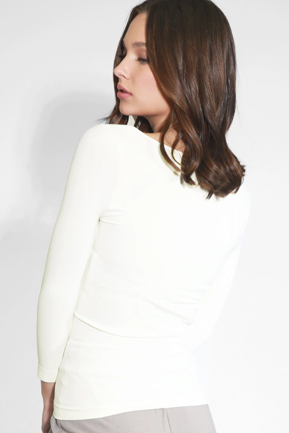 3/4 Sleeve Scoop Neck Top