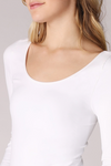 Long Sleeve Scoop Neck Top