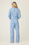 Baked Woof Love Dog Print 3-Piece Flannel PJ Set