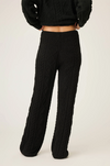 Chenille Cable Knit Open Leg Pants