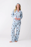 PJ Salvage Coffee & Cat Naps Flannel PJ Set