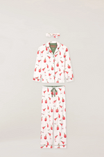 PJ Salvage Cranberries & Cocktails Flannel PJ Set