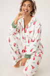 PJ Salvage Cranberries & Cocktails Flannel PJ Set