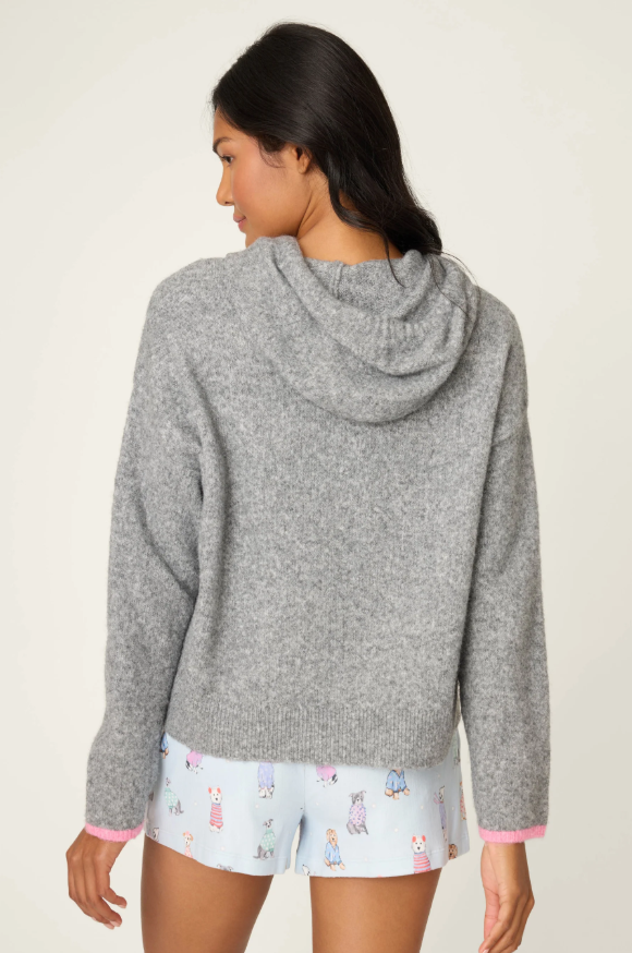 PJ Salvage snuggle hoodie with drawstring hood and cozy texture.