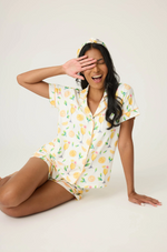 Mimosa Me Drink Print 3-piece PJ Short Set