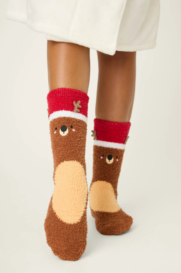 Ski Jammie Socks With Grippers
