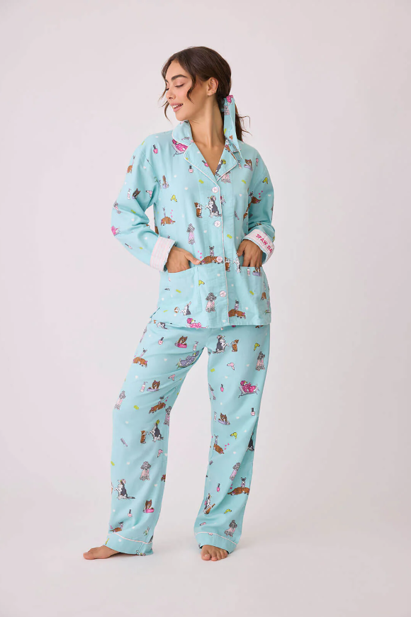 PJ Salvage Spaw Day Flannel PJ Set