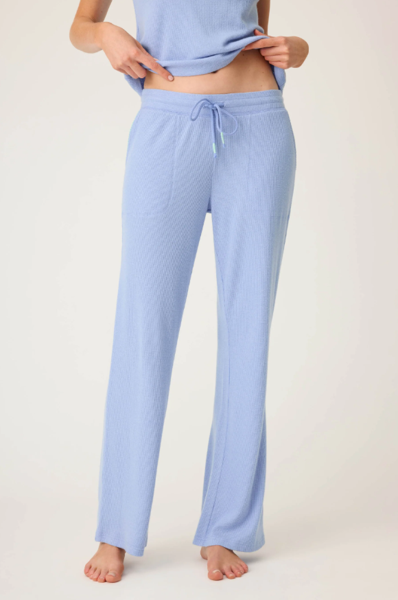 Vacay Vibes Baby Peachy Waffle Pants