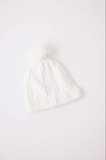 Chenile Cable Knit Beanie