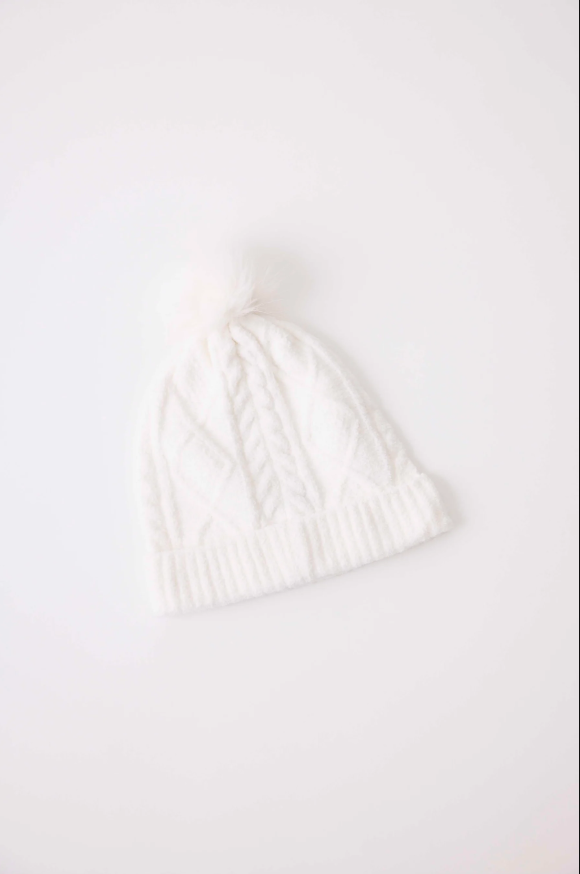 Chenile Cable Knit Beanie