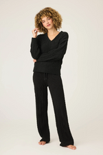 Chenille Cable Knit Long Sleeve Top