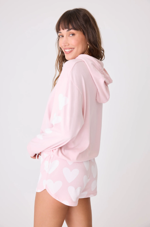Side view of Sundae Best Hoodie in vintage French terry